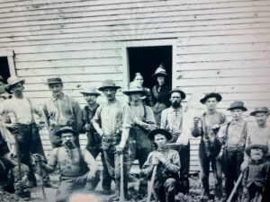 Lumber Camp where Mini Showers Test was raised