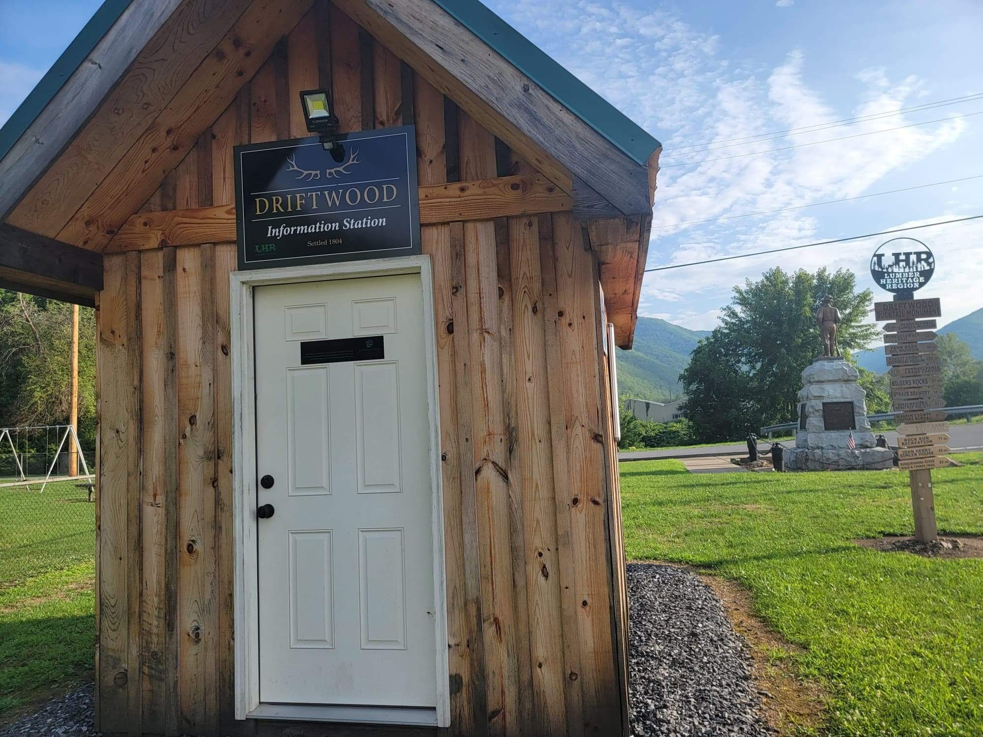 Driftwood Information Station at Bucktail Square Now Open!