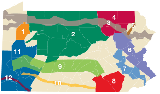 Heritage PA Map of the Region