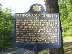 Historic Marker of Freedom Road Cemetery