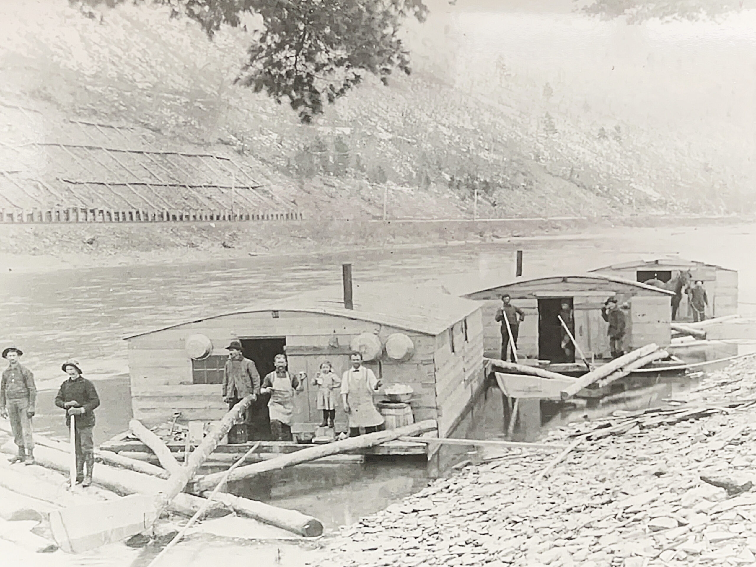 Ark Rafts in the Lumber Heritage Region, Pennsylvania circa 1905