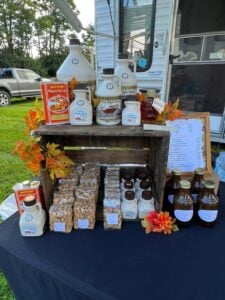 Image of maple product stand