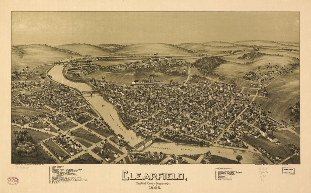 Historic Image of Downtown Clearfield